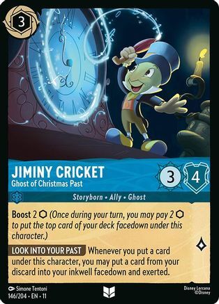 146/204·EN·11 Jiminy Cricket - Ghost of Christmas Past (Uncommon)