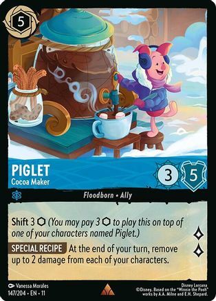 147/204·EN·11 Piglet - Cocoa Maker (Rare)