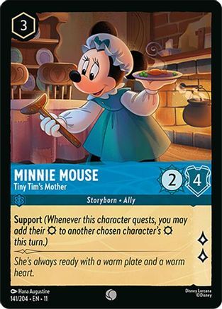 141/204·EN·11 Minnie Mouse - Tiny Tim's Mother (Common)
