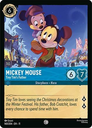 140/204·EN·11 Mickey Mouse - Tiny Tim's Father (Common)