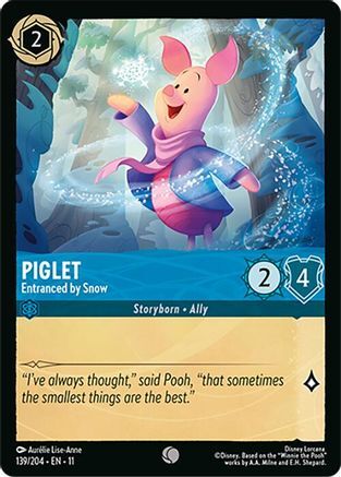 139/204·EN·11 Piglet - Entranced by Snow (Common)
