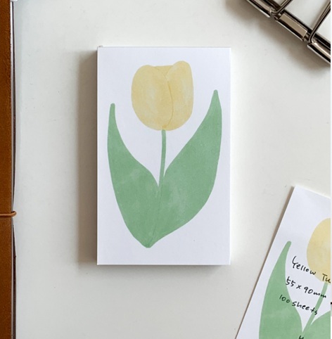 韓Maison de Summer．Yellow Tulip 便簽本