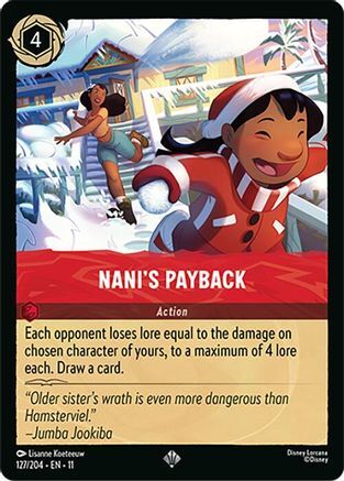 127/204·EN·11 Nani's Payback (Super Rare)