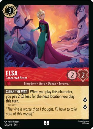 125/204·EN·11 Elsa - Concerned Sister (Uncommon)