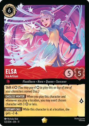 123/204·EN·11 Elsa - Ice Artisan (Legendary)