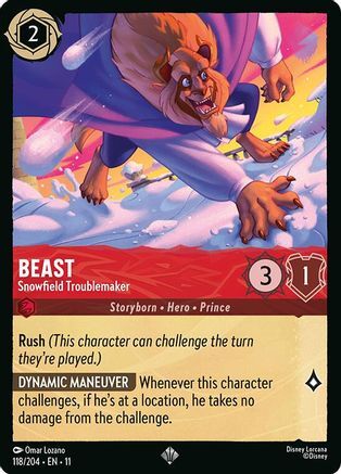 118/204·EN·11 Beast - Snowfield Troublemaker (Super Rare)