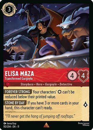 112/204·EN·11 Elisa Maza - Transformed Gargoyle (Rare)