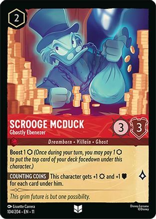 104/204·EN·11 Scrooge McDuck - Ghostly Ebenezer (Uncommon)