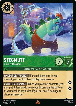 79/204·EN·11 Stegmutt - Clumsy Dinosaur (Rare)