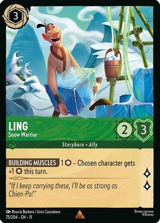 75/204·EN·11 Ling - Snow Warrior (Rare)