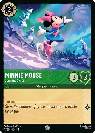 72/204·EN·11 Minnie Mouse - Spinning Skater (Common)