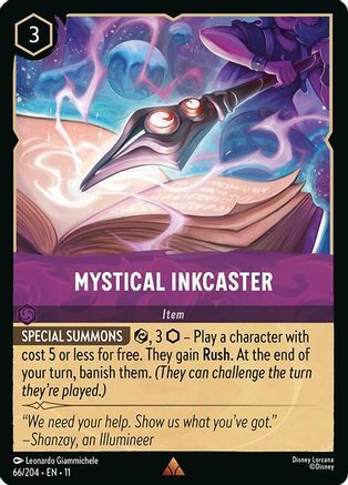 66/204·EN·11 Mystical Inkcaster (Rare)