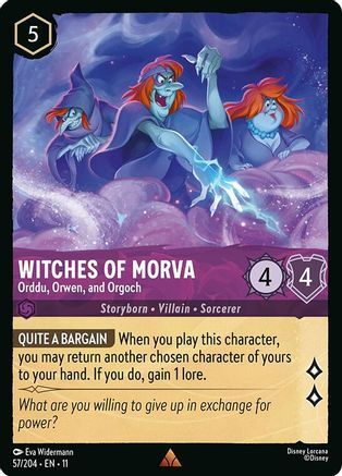 57/204·EN·11 Witches of Morva - Orddu, Orwen, and Orgoch (Rare)