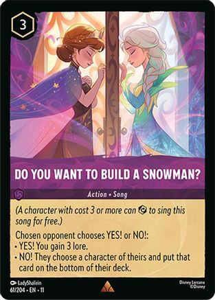 61/204·EN·11 Do You Want to Build A Snowman? (Rare)