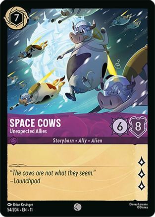 54/204·EN·11 Space Cows - Unexpected Allies (Common)