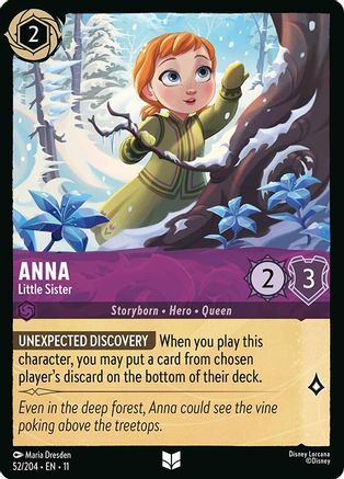 52/204·EN·11 Anna - Little Sister (Uncommon)