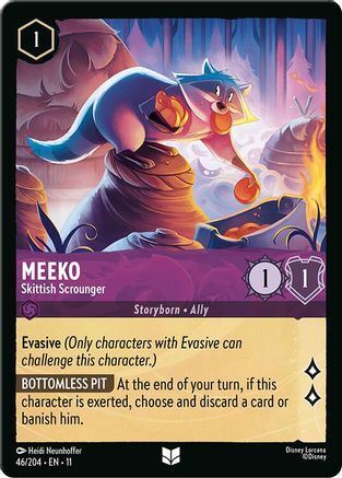 46/204·EN·11 Meeko - Skittish Scrounger (Uncommon)
