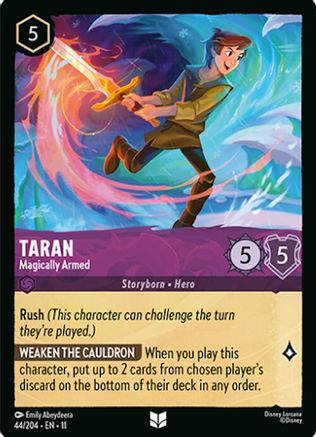 44/204·EN·11 Taran - Magically Armed (Uncommon)