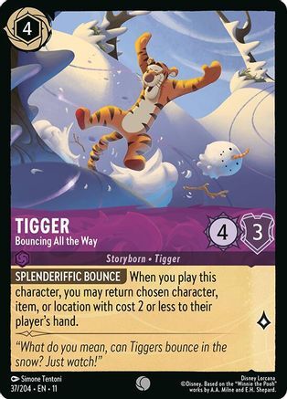 37/204·EN·11 Tigger - Bouncing All the Way (Common)