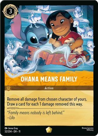 32/204·EN·11 Ohana Means Family (Legendary)