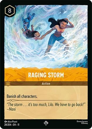 28/204·EN·11 Raging Storm (Super Rare)