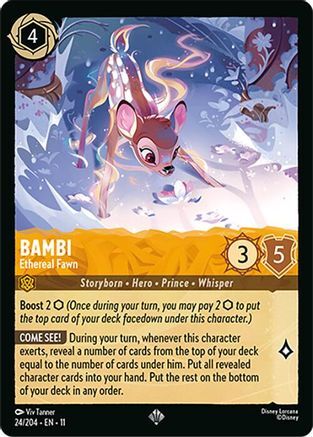 24/204·EN·11 Bambi - Ethereal Fawn (Super Rare)