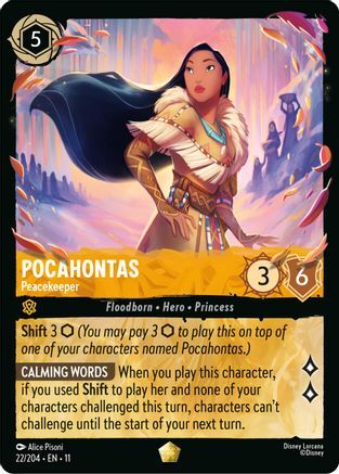 22/204·EN·11 Pocahontas - Peacekeeper (Legendary)
