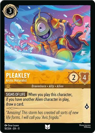 18/204·EN·11 Pleakley - Arctic Naturalist (Uncommon)