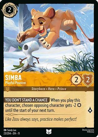 23/204·EN·11 Simba - Playful Pouncer (Uncommon)
