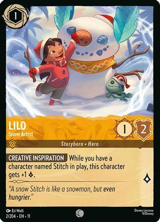 2/204·EN·11 Lilo - Snow Artist (Common)