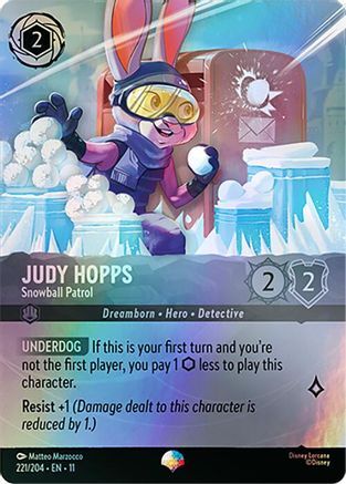 221/204·EN·11 Judy Hopps - Snowball Patrol (Epic)