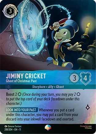 218/204·EN·11 Jiminy Cricket - Ghost of Christmas Past (Epic)