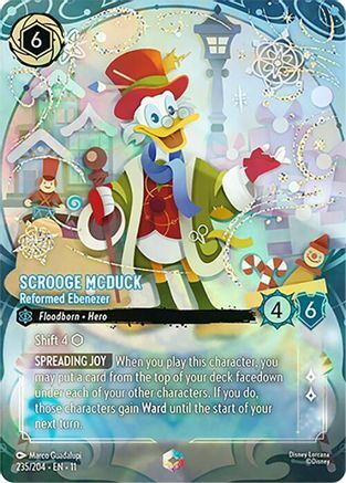 235/204·EN·11 Scrooge McDuck - Reformed Ebenezer (Enchanted)