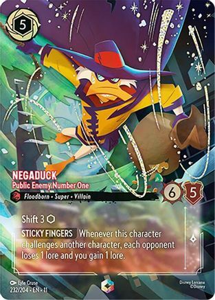 232/204·EN·11 Negaduck - Public Enemy Number One (Enchanted)