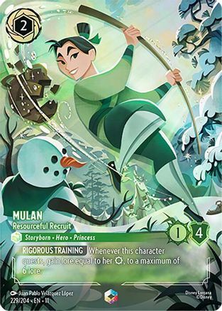 229/204·EN·11 Mulan - Resourceful Recruit (Enchanted)