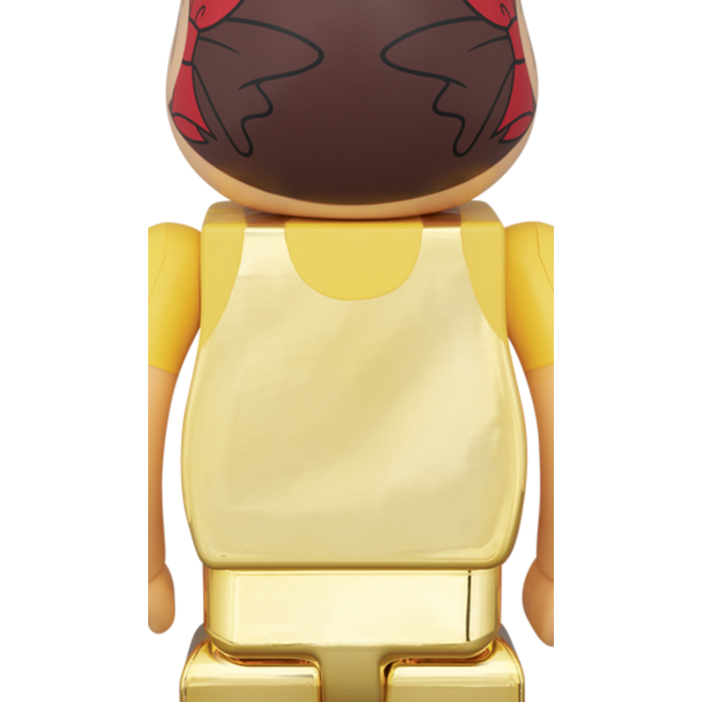 牛奶妹 (オーバーオール) 金メッキ 100％ & 400％ BE@RBRICK