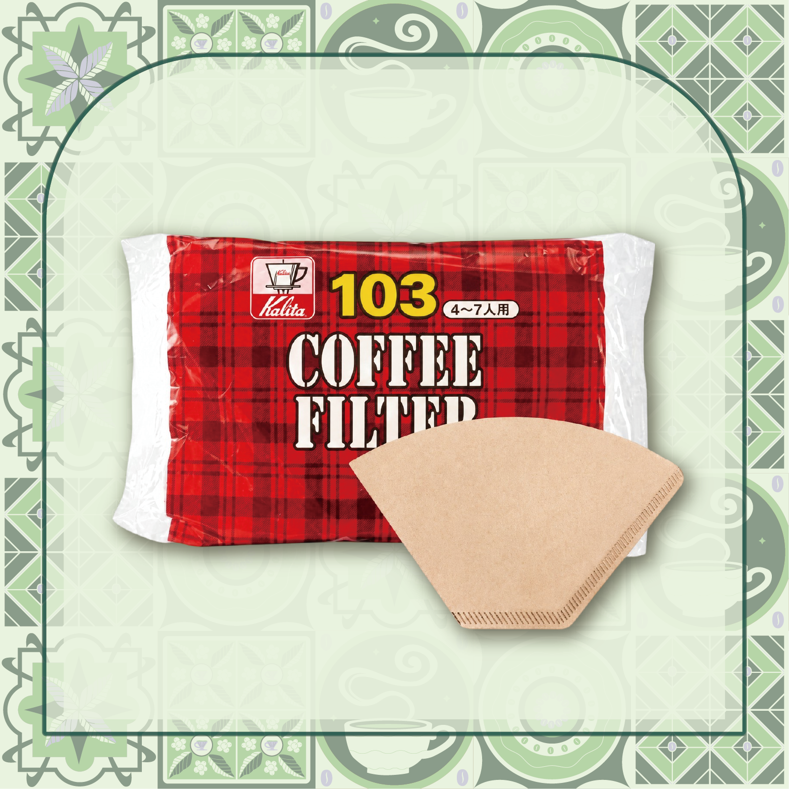 【咖啡濾紙】Kalita  NK103  濾紙  (無漂白) 100入