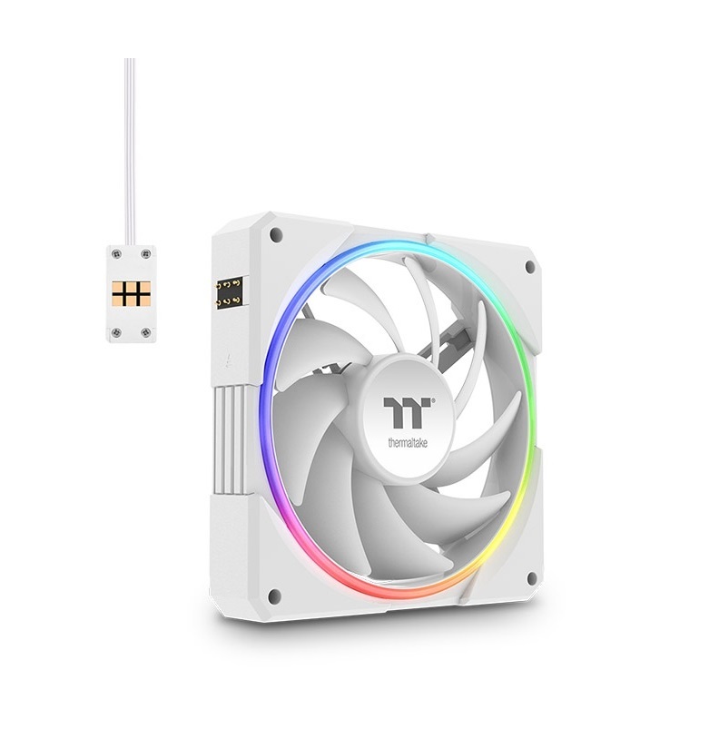 Thermaltake 曜越 TS120 EX RGB 磁吸快接 三入裝 獨立溫度偵測風扇   黑色/CL-F206-PL12SW-A  白色/CL-F207-PL12SW-A