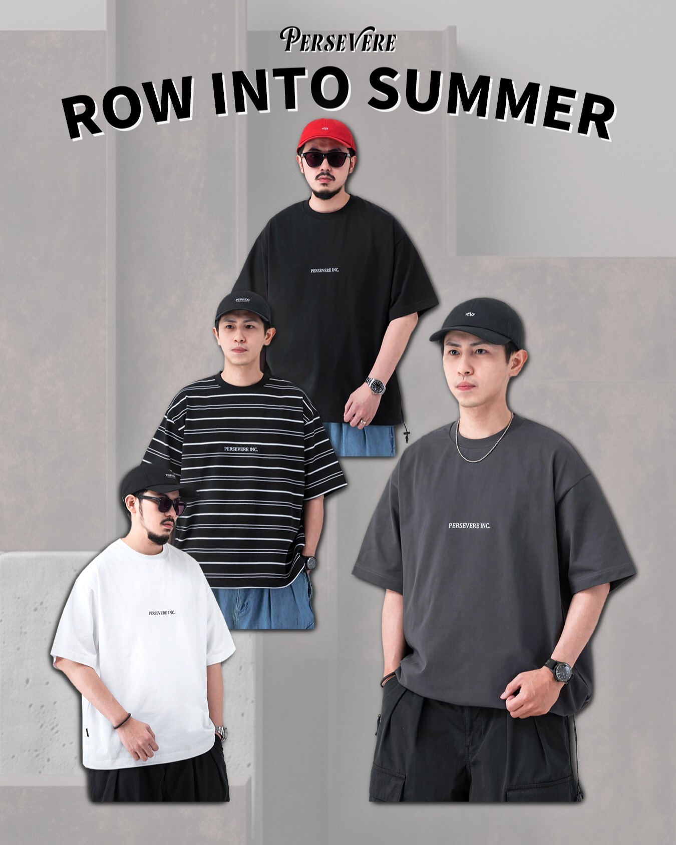 Persevere Boxy Cropped T-Shirt 寬短 短袖 四色