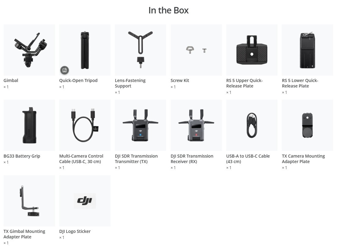 DJI RS 5 Lightweight Commercial Stabilizer
