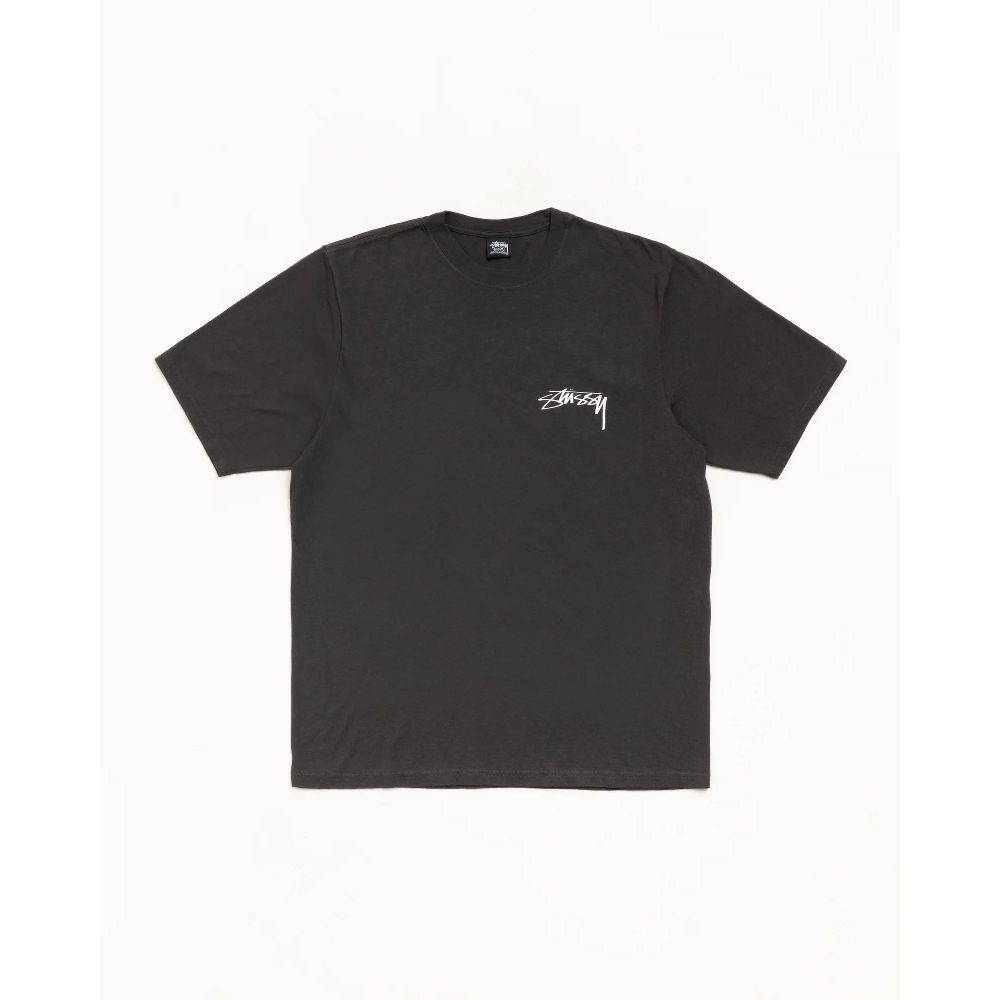 Stussy SKATE STACK TEE PIGMENT DYED 短T 黑灰 米白 綠色