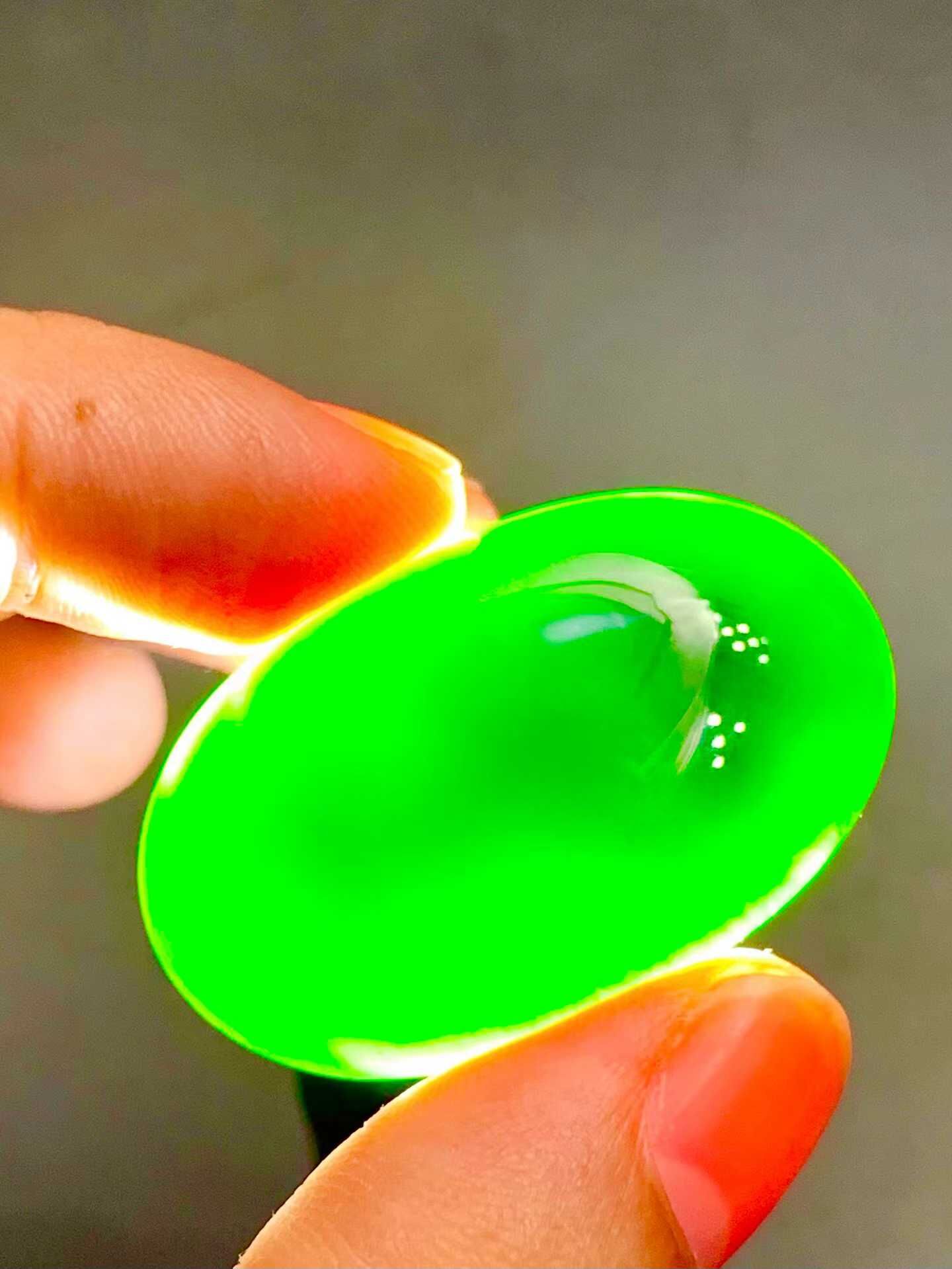 翡翠墨翠鴿子大蛋面,天然翡翠A玉, 緬甸玉, Jade, Jadeite