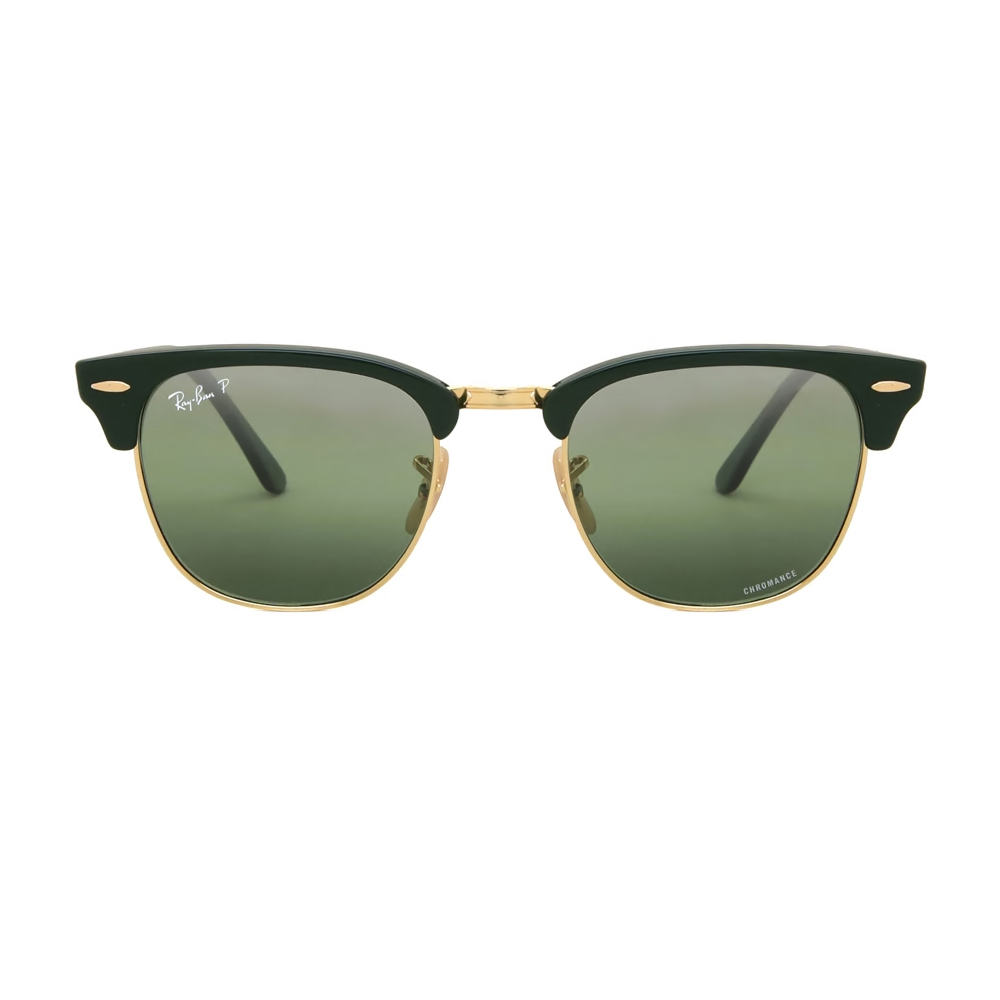 【RayBan】RB3016 1368G4-51mm 眉框太陽眼鏡(黑框綠片)♦