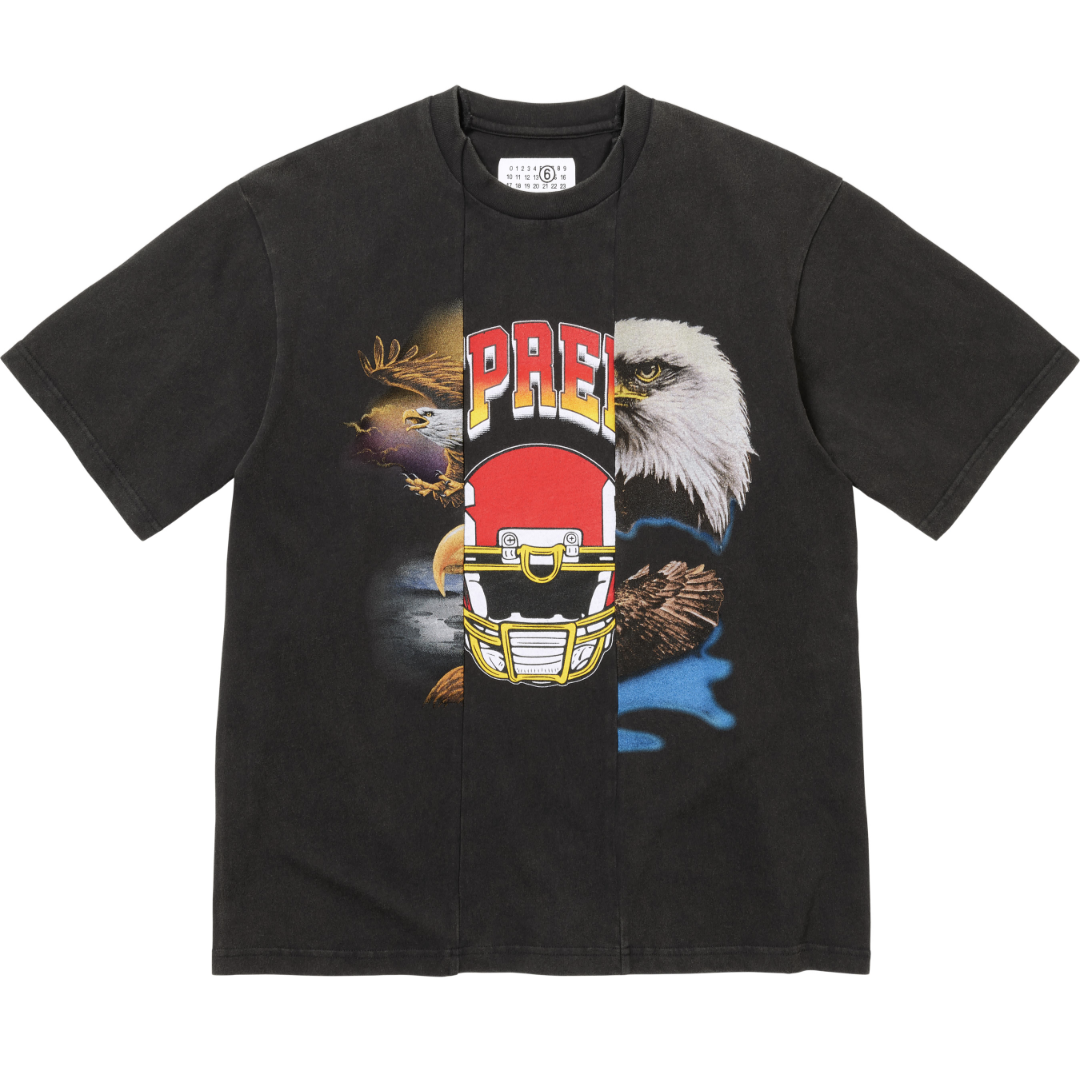 SUPREME X MM6 SPLIT GRAPHIC TOP短T (2色)