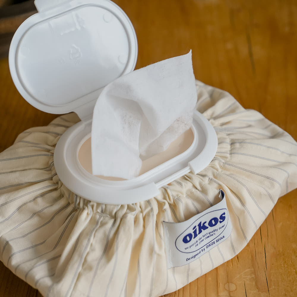 韓國 OIKOS | 韓國製🇰🇷Wet Tissue Case 濕紙巾布藝收納套｜5色