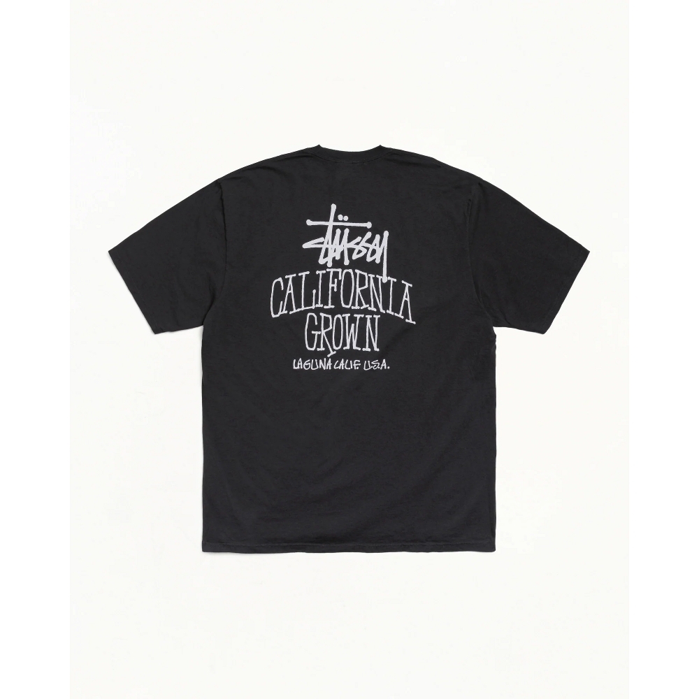 Stussy CALI GROWN TEE PIGMENT DYED 短T 黑灰 米白 藍色