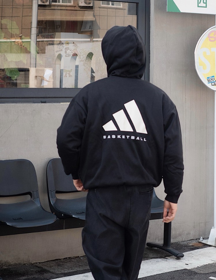 <阿迪必買支線📲>ADIDAS BASKETBALL THE 2026 寬鬆 連帽外套