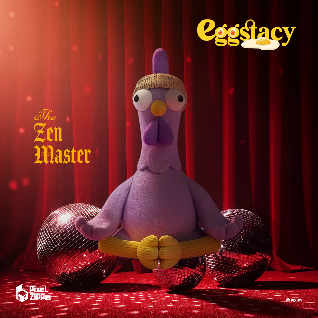 Pixel Zipper - Eggstacy  Which Come First 蛋黃國王 盲盒