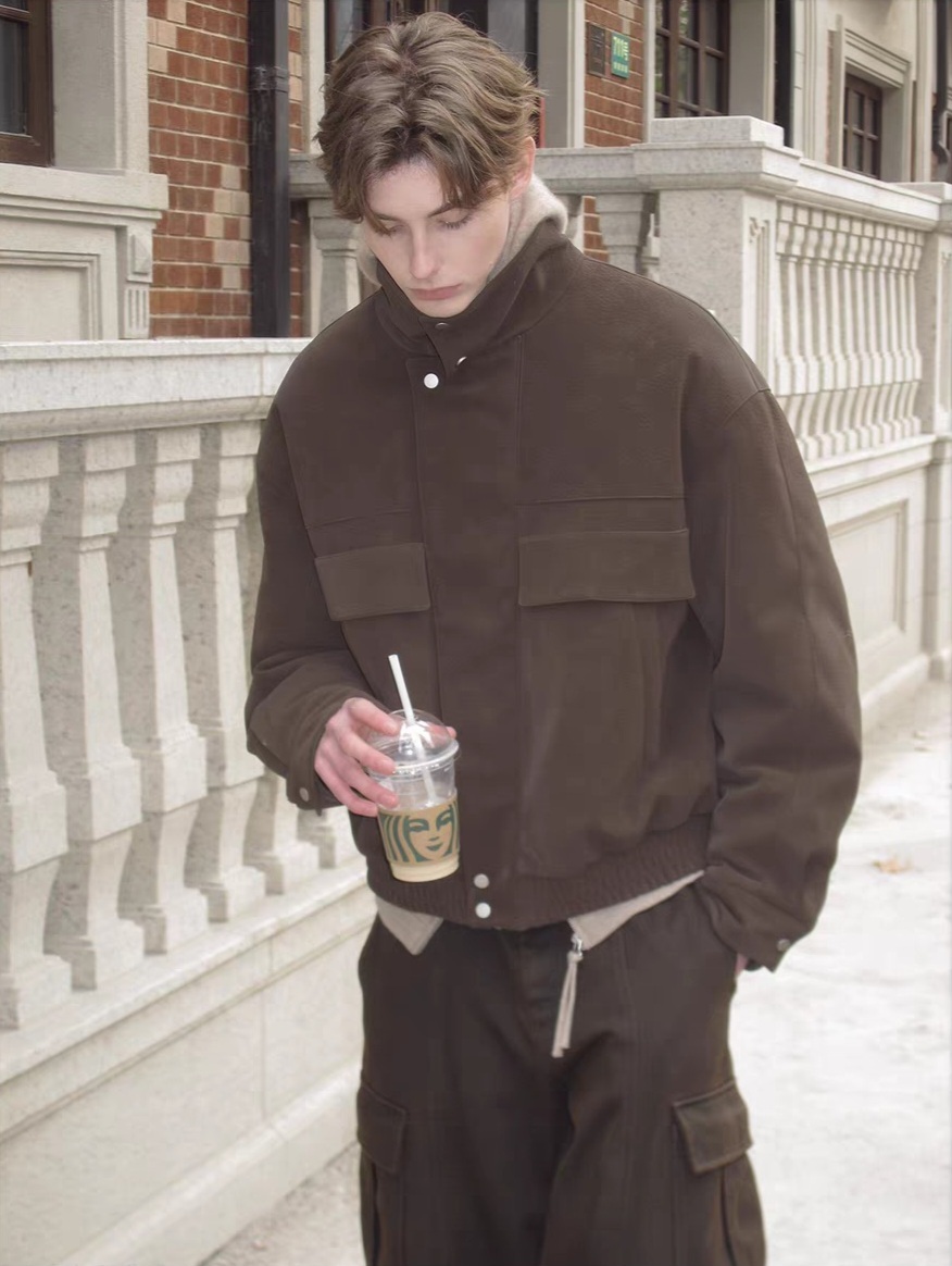 Premium No.11 Brown Bomber Jacket