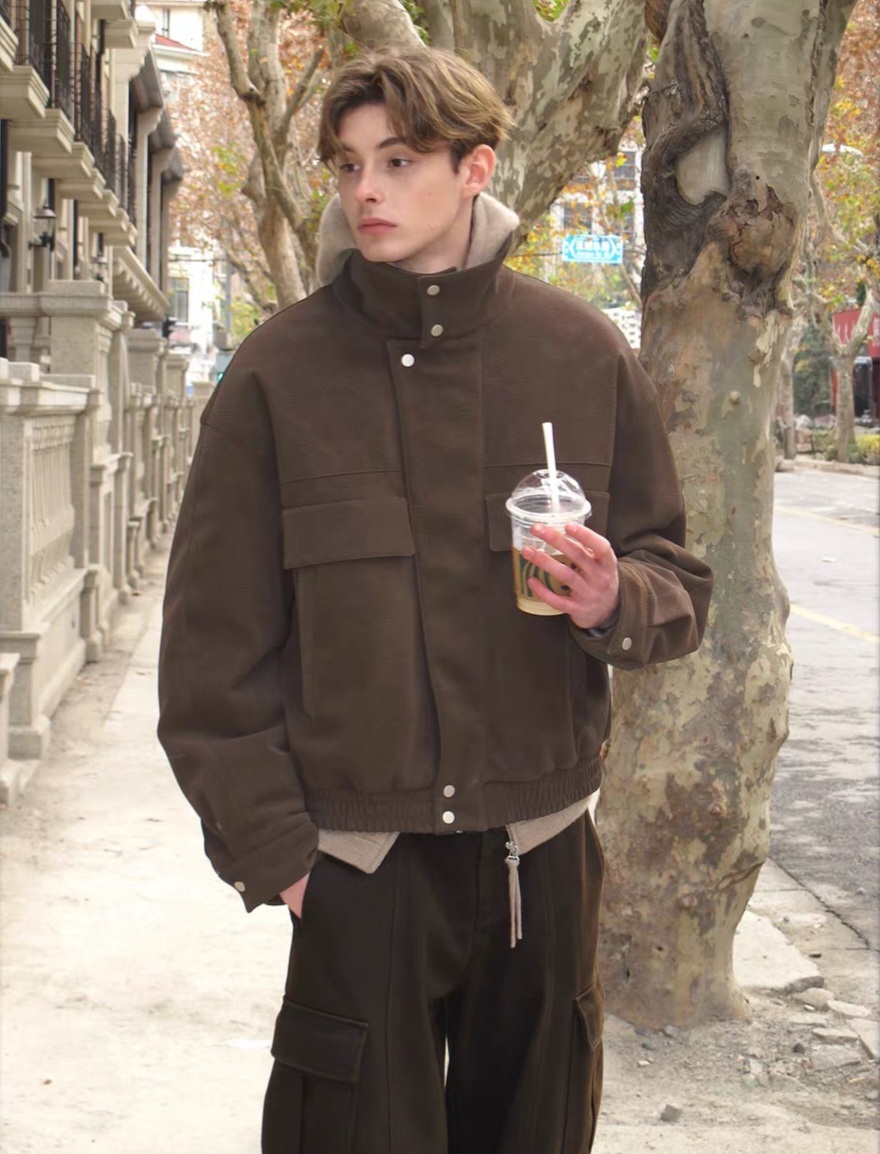 Premium No.11 Brown Bomber Jacket